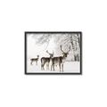 Picture of Winter Deers _GroupedProduct_Rectangle_Landscape_Photography _GroupedProduct_Rectangle_Landscape_Canvas_Framed_