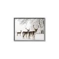 Picture of Winter Deers _GroupedProduct_Rectangle_Landscape_Photography _GroupedProduct_Rectangle_Landscape_Canvas_Framed_