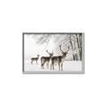 Picture of Winter Deers _GroupedProduct_Rectangle_Landscape_Photography _GroupedProduct_Rectangle_Landscape_Canvas_Framed_