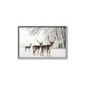 Picture of Winter Deers _GroupedProduct_Rectangle_Landscape_Photography _GroupedProduct_Rectangle_Landscape_Canvas_Framed_