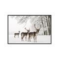 Picture of Winter Deers _GroupedProduct_Rectangle_Landscape_Photography _GroupedProduct_Rectangle_Landscape_Canvas_Framed_