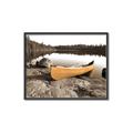 Picture of Yellow Canoe  _GroupedProduct_Rectangle_Landscape_Photography _GroupedProduct_Rectangle_Landscape_Canvas_Framed_