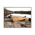 Picture of Yellow Canoe  _GroupedProduct_Rectangle_Landscape_Photography _GroupedProduct_Rectangle_Landscape_Canvas_Framed_