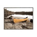 Picture of Yellow Canoe  _GroupedProduct_Rectangle_Landscape_Photography _GroupedProduct_Rectangle_Landscape_Canvas_Framed_
