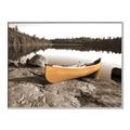 Picture of Yellow Canoe  _GroupedProduct_Rectangle_Landscape_Photography _GroupedProduct_Rectangle_Landscape_Canvas_Framed_