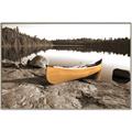 Picture of Yellow Canoe  _GroupedProduct_Rectangle_Landscape_Photography _GroupedProduct_Rectangle_Landscape_Canvas_Framed_
