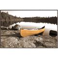 Picture of Yellow Canoe  _GroupedProduct_Rectangle_Landscape_Photography _GroupedProduct_Rectangle_Landscape_Canvas_Framed_