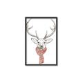 Picture of Cozy Deer _GroupedProduct_Rectangle_Portrait_Canvas_Framed_