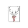 Picture of Cozy Deer _GroupedProduct_Rectangle_Portrait_Canvas_Framed_
