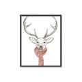 Picture of Cozy Deer _GroupedProduct_Rectangle_Portrait_Canvas_Framed_