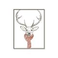 Picture of Cozy Deer _GroupedProduct_Rectangle_Portrait_Canvas_Framed_