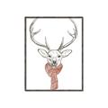 Picture of Cozy Deer _GroupedProduct_Rectangle_Portrait_Canvas_Framed_