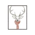 Picture of Cozy Deer _GroupedProduct_Rectangle_Portrait_Canvas_Framed_
