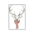 Picture of Cozy Deer _GroupedProduct_Rectangle_Portrait_Canvas_Framed_