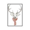 Picture of Cozy Deer _GroupedProduct_Rectangle_Portrait_Canvas_Framed_
