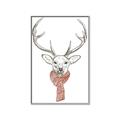 Picture of Cozy Deer _GroupedProduct_Rectangle_Portrait_Canvas_Framed_