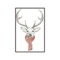 Picture of Cozy Deer _GroupedProduct_Rectangle_Portrait_Canvas_Framed_