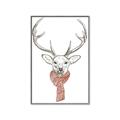 Picture of Cozy Deer _GroupedProduct_Rectangle_Portrait_Canvas_Framed_