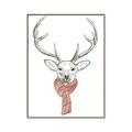 Picture of Cozy Deer _GroupedProduct_Rectangle_Portrait_Canvas_Framed_