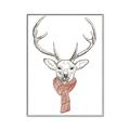 Picture of Cozy Deer _GroupedProduct_Rectangle_Portrait_Canvas_Framed_