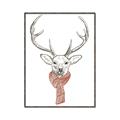 Picture of Cozy Deer _GroupedProduct_Rectangle_Portrait_Canvas_Framed_