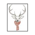 Picture of Cozy Deer _GroupedProduct_Rectangle_Portrait_Canvas_Framed_
