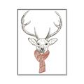 Picture of Cozy Deer _GroupedProduct_Rectangle_Portrait_Canvas_Framed_
