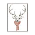 Picture of Cozy Deer _GroupedProduct_Rectangle_Portrait_Canvas_Framed_