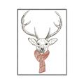 Picture of Cozy Deer _GroupedProduct_Rectangle_Portrait_Canvas_Framed_