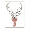 Picture of Cozy Deer _GroupedProduct_Rectangle_Portrait_Canvas_Framed_