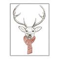 Picture of Cozy Deer _GroupedProduct_Rectangle_Portrait_Canvas_Framed_