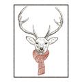 Picture of Cozy Deer _GroupedProduct_Rectangle_Portrait_Canvas_Framed_