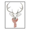 Picture of Cozy Deer _GroupedProduct_Rectangle_Portrait_Canvas_Framed_