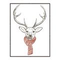 Picture of Cozy Deer _GroupedProduct_Rectangle_Portrait_Canvas_Framed_