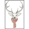 Picture of Cozy Deer _GroupedProduct_Rectangle_Portrait_Canvas_Framed_