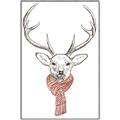 Picture of Cozy Deer _GroupedProduct_Rectangle_Portrait_Canvas_Framed_