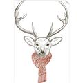 Picture of Cozy Deer _GroupedProduct_Rectangle_Portrait_Unframed_Print_Only_