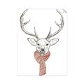 Picture of Cozy Deer _GroupedProduct_Rectangle_Portrait_Unframed_Print_Only_