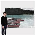Picture of Parked Boats _GroupedProduct_Rectangle_Landscape_Photography _GroupedProduct_Rectangle_Landscape_Canvas_