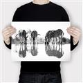 Picture of Sipping Zebras  _GroupedProduct_Rectangle_Landscape_Photography _GroupedProduct_Rectangle_Landscape_Canvas_