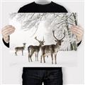 Picture of Winter Deers _GroupedProduct_Rectangle_Landscape_Photography _GroupedProduct_Rectangle_Landscape_Canvas_
