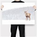 Picture of Winter Stag _GroupedProduct_Rectangle_Landscape_Canvas_