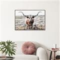 Picture of Longhorn Bull II _GroupedProduct_Rectangle_Landscape_Photography _GroupedProduct_Rectangle_Landscape_Canvas_Framed_