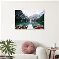 Picture of Mountain Lake _GroupedProduct_Rectangle_Landscape_Photography _GroupedProduct_Rectangle_Landscape_Canvas_Framed_