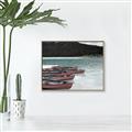 Picture of Parked Boats _GroupedProduct_Rectangle_Landscape_Photography _GroupedProduct_Rectangle_Landscape_Canvas_Framed_