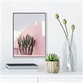 Picture of Pink Cactus II _GroupedProduct_Rectangle_Portrait_Photography _GroupedProduct_Rectangle_Portrait_Canvas_Framed_