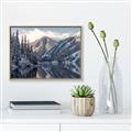 Picture of Snow Kissed Mountain  _GroupedProduct_Rectangle_Landscape_Photography _GroupedProduct_Rectangle_Landscape_Canvas_Framed_