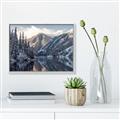 Picture of Snow Kissed Mountain  _GroupedProduct_Rectangle_Landscape_Photography _GroupedProduct_Rectangle_Landscape_Canvas_Framed_