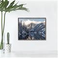 Picture of Snow Kissed Mountain  _GroupedProduct_Rectangle_Landscape_Photography _GroupedProduct_Rectangle_Landscape_Canvas_Framed_