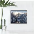 Picture of Snow Kissed Mountain  _GroupedProduct_Rectangle_Landscape_Photography _GroupedProduct_Rectangle_Landscape_Canvas_Framed_